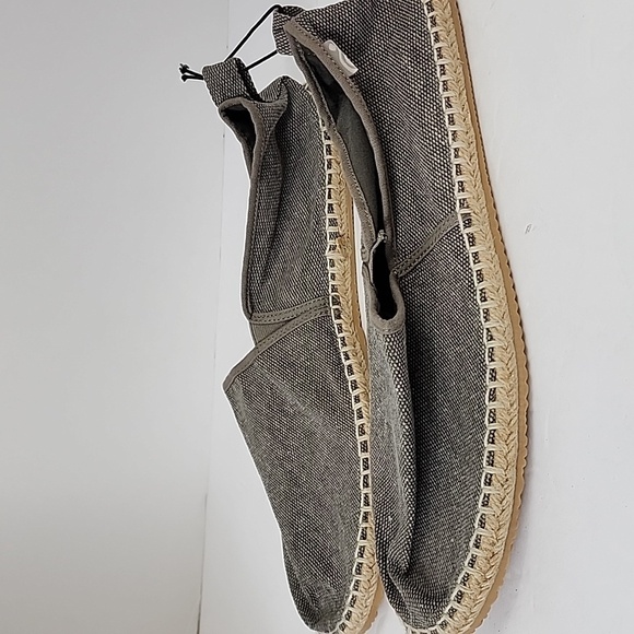 NEW H&M Men's Gray Espadrille Sandals Traditional Jute Soles, sz 10.5 - Picture 3 of 12